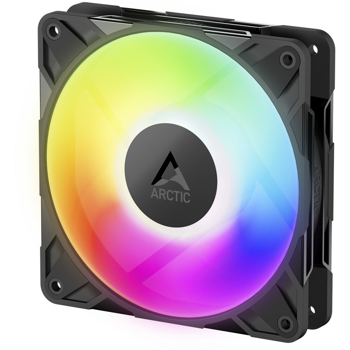 Arctic p12 pro a-rgb kabinet blæser (sort, 120 x 120 x 25 mm, pwm)