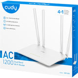 Cudy ac1200 wi-fi router (hvid, app)