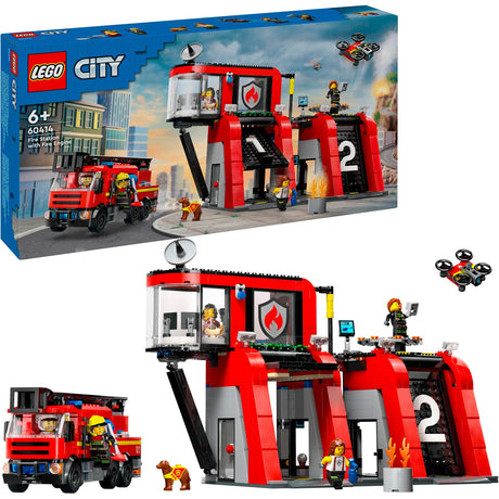 Lego city brandstation og brandbil - 60414