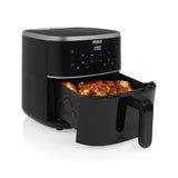 Princess 182238 digital airfryer 4l varmluftsfrituregryde (sort, 4 liter | varmluft | justerbar airfryer-stativ | BPA-fri)