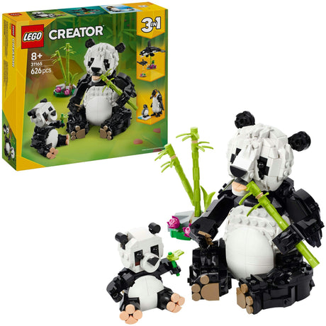 Lego-skaber 3i1 vilde dyr: pandafamilien - 31165