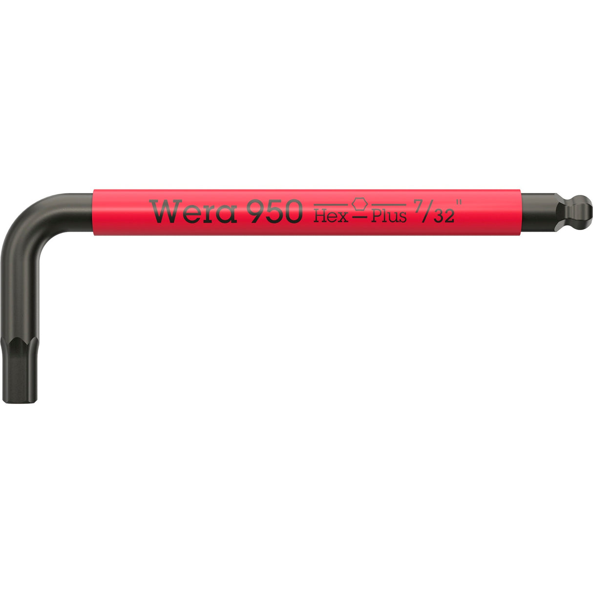 Wera 950 9 hex-plus flerfarvet imperial 3 L-nøglesæt, blacklaser (sort, 9-delt)
