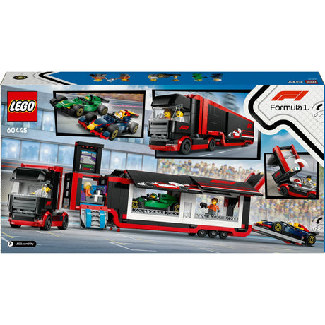 Lego City F1 Lastbil med RB20 og AMR24 F1® Cars Legesæt - 60445