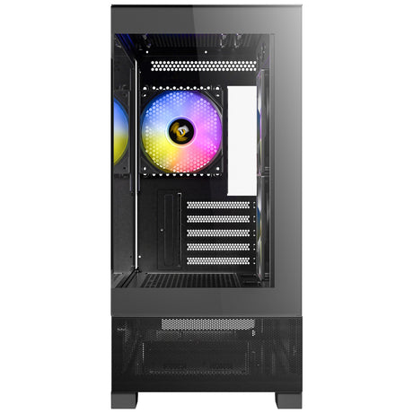 Antec cx500m rgb mini tårnhus (sort | 3x usb-a | hærdet glas)
