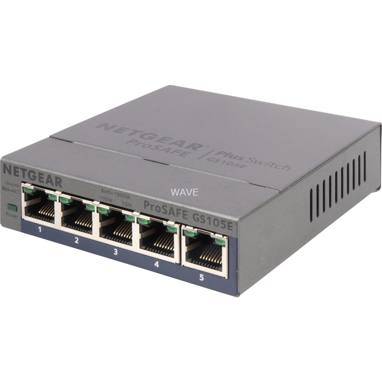 Netgear prosafe gs105e v2 switch (grå)