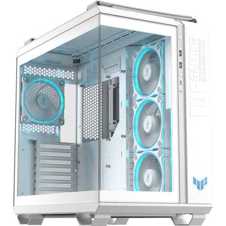 Asus tuf gaming gt502 horizon argb midi tårnhus (hvid | 3x usb-a | 1x usb-c | hærdet glas)