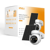 Imou cell pt lite med solpanel sikkerhedskamera (hvidt, 2k, 3mp, 5000 mah batteri)