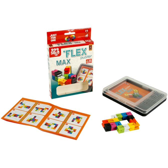 999spil 999 spil flex puzzler max tænkespil (hollandsk, 1 spiller, fra 7 år, 80 opgaver)