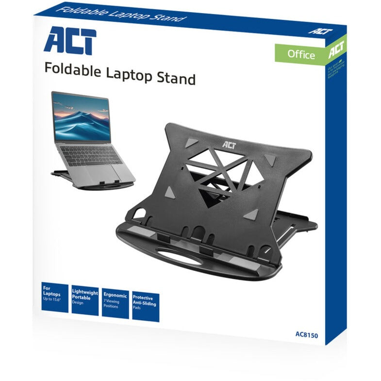 Act connectivity laptop stativ, foldbar, højdejusterbar i 7 positioner