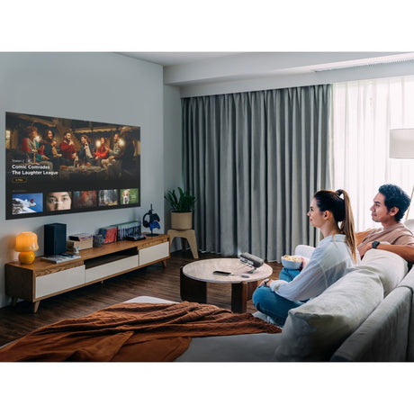 Viewsonic Smart LED bærbar projektor med Harman Kardon-højttalere (sort, HDMI, lyd, WiFi, Bluetooth)