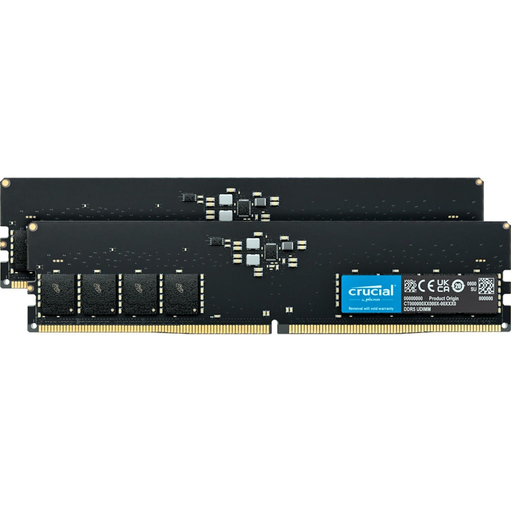 Crucial 32 GB DDR5-5600 (2x 16 GB) RAM (sort, ct2k16g56c46u5)