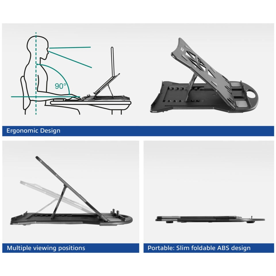 Act connectivity laptop stativ, foldbar, højdejusterbar i 7 positioner