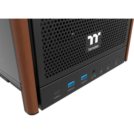 Thermaltake S370 WS MIDI Tower-hus (sort | 2x USB-A | 1x USB-C | hærdet glas)