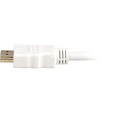 Sharkoon højhastigheds HDMI-kabel med Ethernet (hvid, 2 meter, 4k, forgyldt)