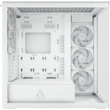 Arctic xtender midi tårnhus (hvid | 2x USB-A | 1x USB-C | RGB | hærdet glas)