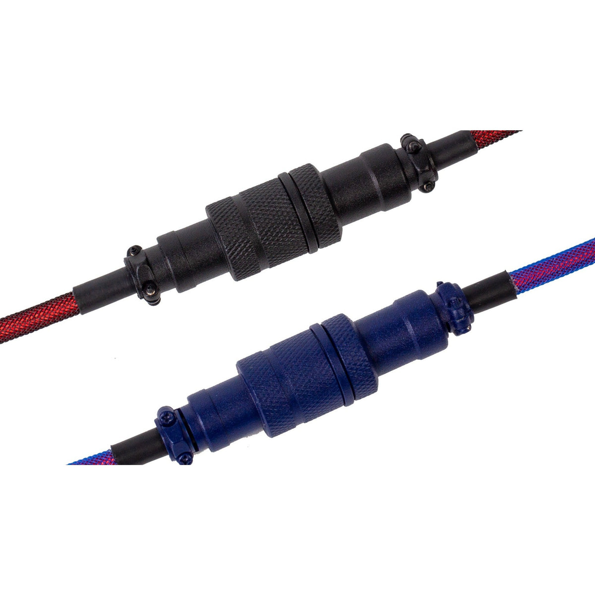 Keychron premium coiled aviator kabel, vinklet kabel (lilla, 1,08 meter)