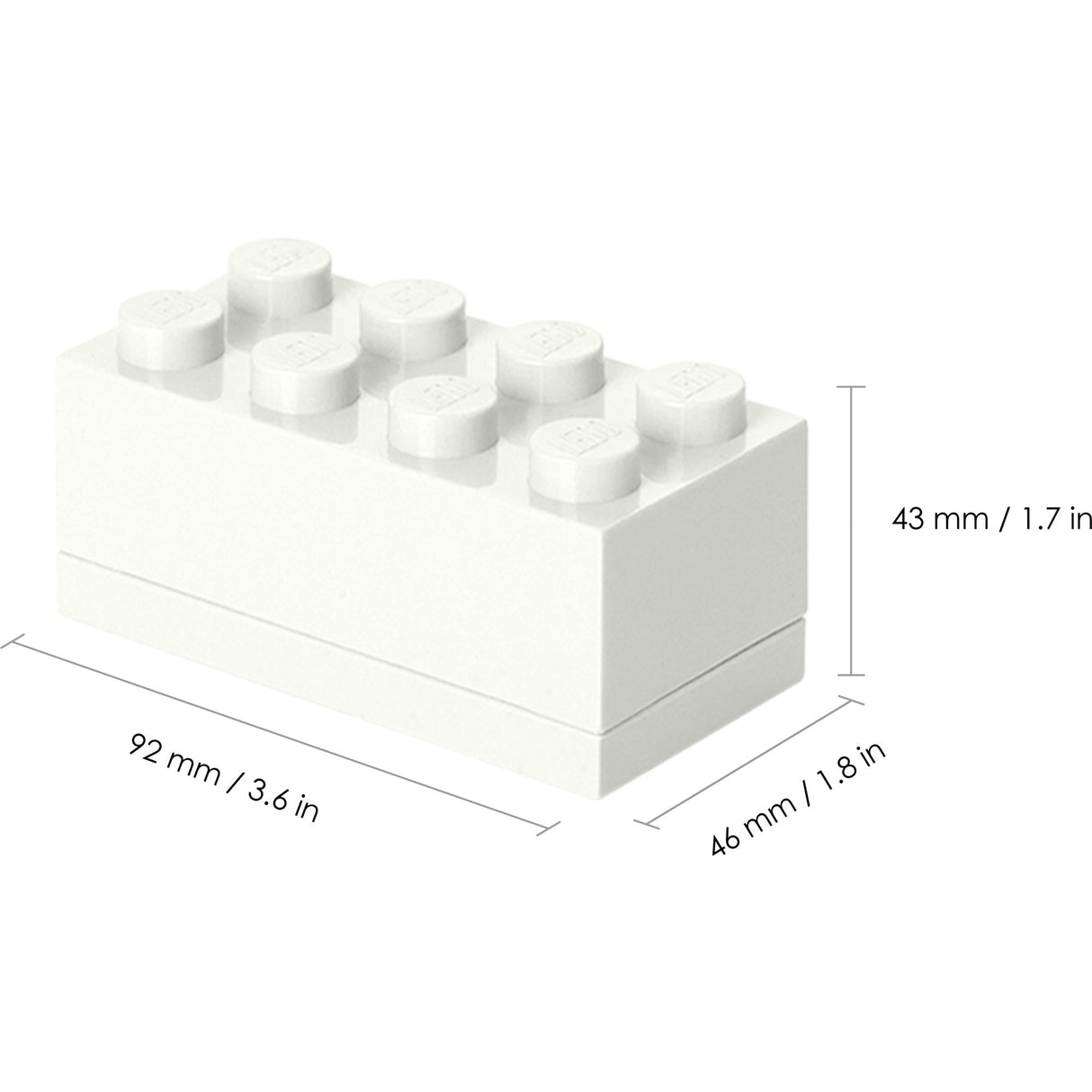 Værelse københavn lego miniboks 8 hvid madkasse (hvid)