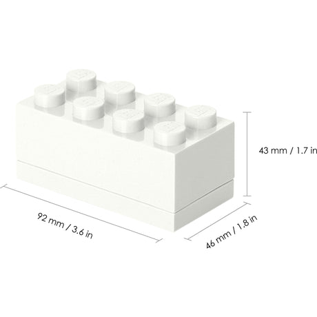 Værelse københavn lego miniboks 8 hvid madkasse (hvid)