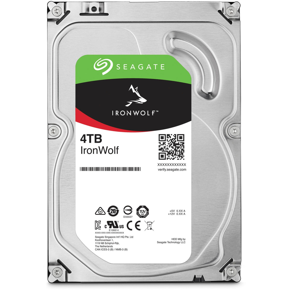 Seagate ironwolf 4 TB harddisk (ST4000VN006, SATA 600, 24 7)