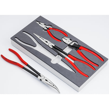 Knipex tangsæt automotive 00 20 01 v16 tangsæt (rød sort, 4-delt)