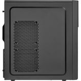 Silverstone sst-ps13b midi tårnhus (sort | 2x USB-A)