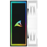 Sharkoon a40 rgb cpu køler (hvid, 4-benet pwm blæserstik)
