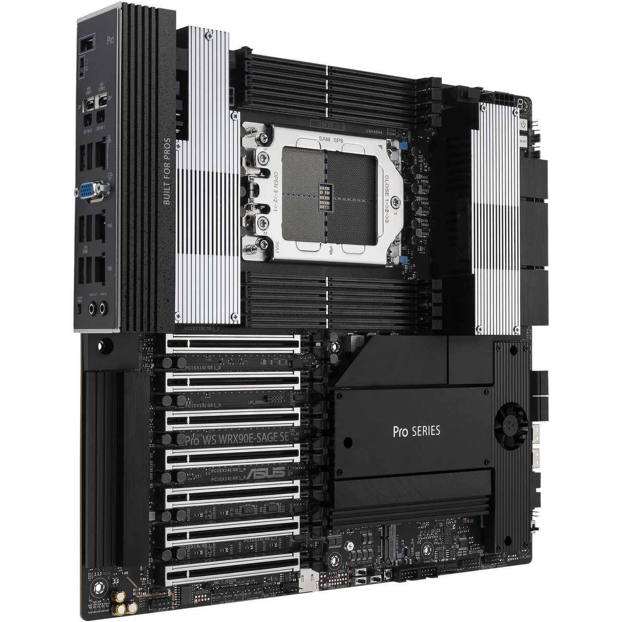 Asus pro ws wrx90e-sage se socket str5 bundkort (raid, 2x 10gb-lan, eeb)