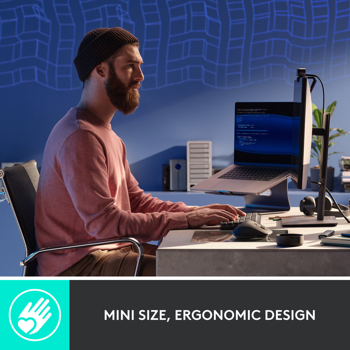 Logitech MX mekanisk mini-tastatur (sort, amerikansk-internationalt layout (QWERTY), GL taktil, 80 % (TKL), Bluetooth)