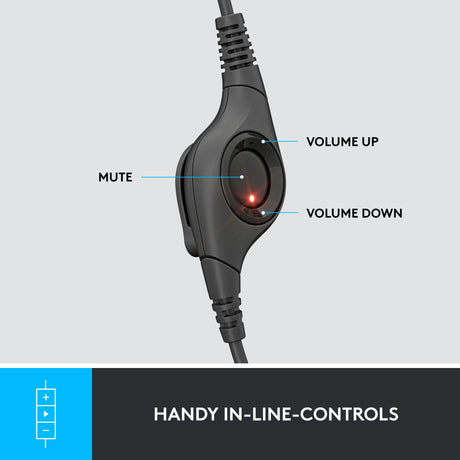 Headset logitec h390 usb sort