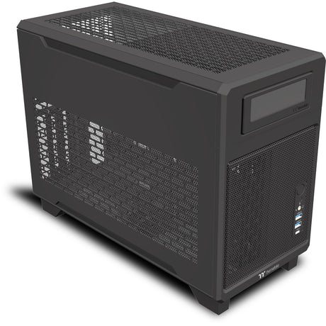 Thermaltake tr100 mini tower behuizing (zwart | 2x usb-a | 1x usb-c)