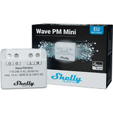Shelly qubino wave pm mini relæ (lysegrå hvid, 1-kanal, z-wave)