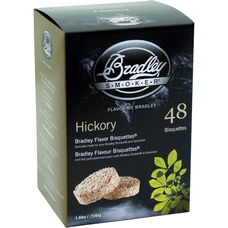 Bradley hickory træbriketter rygende træ (48 stykker)