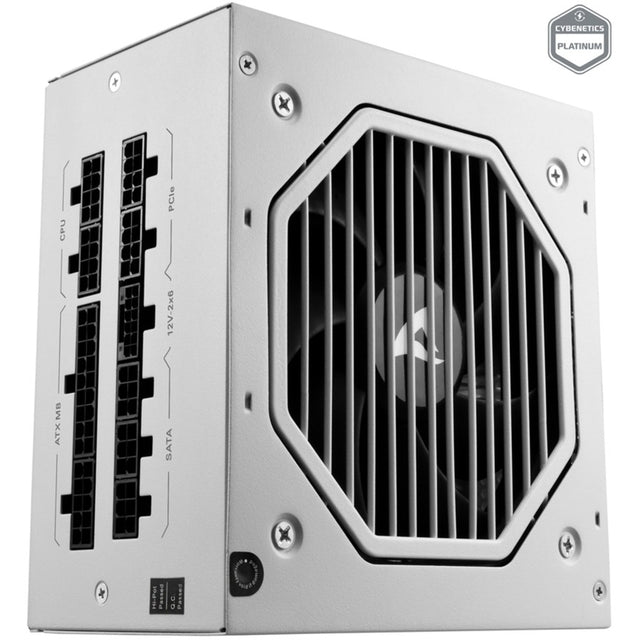 Sharkoon rebel p20 1000 hvid modulær 1000 watt strømforsyning (hvid, 1x 12v-2x6, 4x pcie)