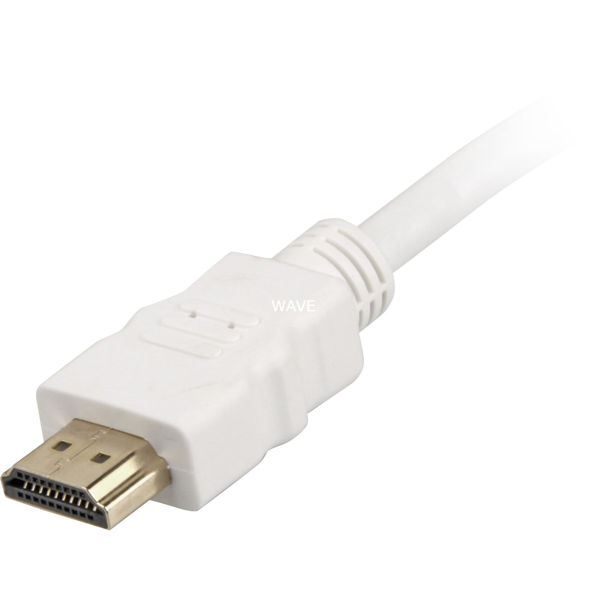 Sharkoon højhastigheds HDMI-kabel med Ethernet (hvid, 1 meter, 4k, forgyldt)