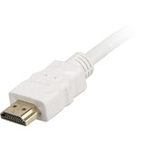 Sharkoon højhastigheds HDMI-kabel med Ethernet (hvid, 1 meter, 4k, forgyldt)