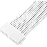 Silverstone sst-pp07e-mbw-v2, 24pin atx forlængerkabel (hvid, 30 centimeter)