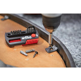 Wiha bit sæt flip vælger standard 25 mm (sort rød, torx® 13-delt 1 4 c6.3 med bælteclips)