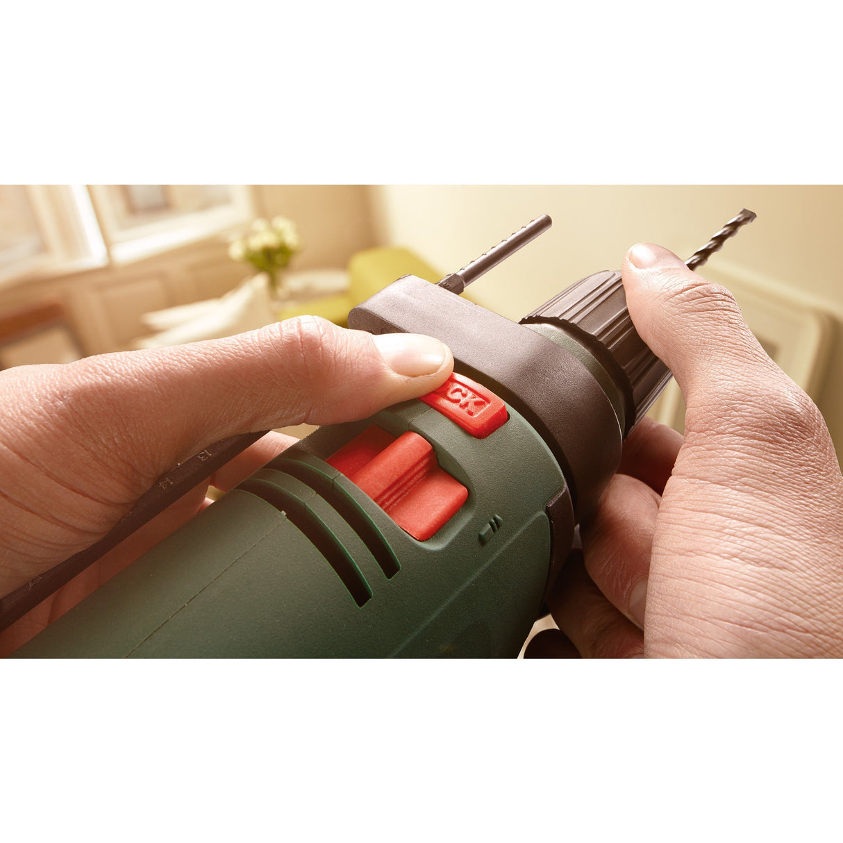 Bosch easyimpact 600 slagboremaskine (grøn sort, kasse medfølger)