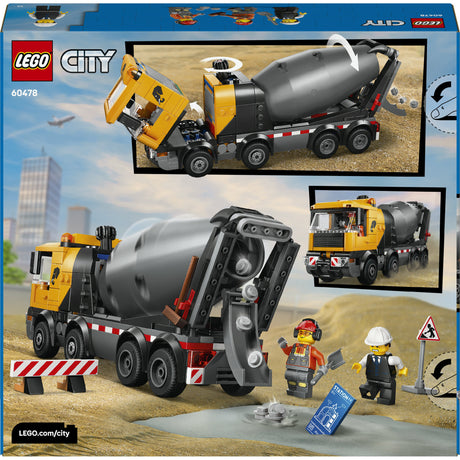 Lego city store køretøjer 60478 cement lastbil