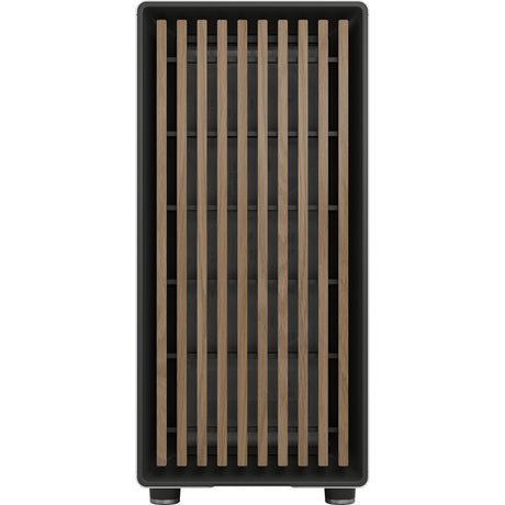 Fractal design nord midi tårnhus (hvid træfarve | 2x USB-A | 1x USB-C | hærdet glas)