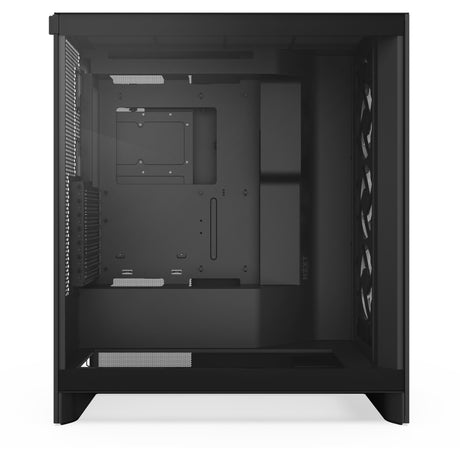 Nzxt h7 flow (2024) midi tårnhus (sort | 2x USB-A | 1x USB-C | hærdet glas)