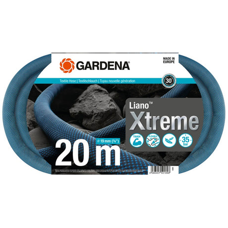 Gardena tekstilslange liano xtreme 19 mm (3 4"), 20 m (mørkegrå orange)