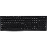 Logitech trådløst tastatur k270 (sort, eu-layout (qwerty), gummikuppel)