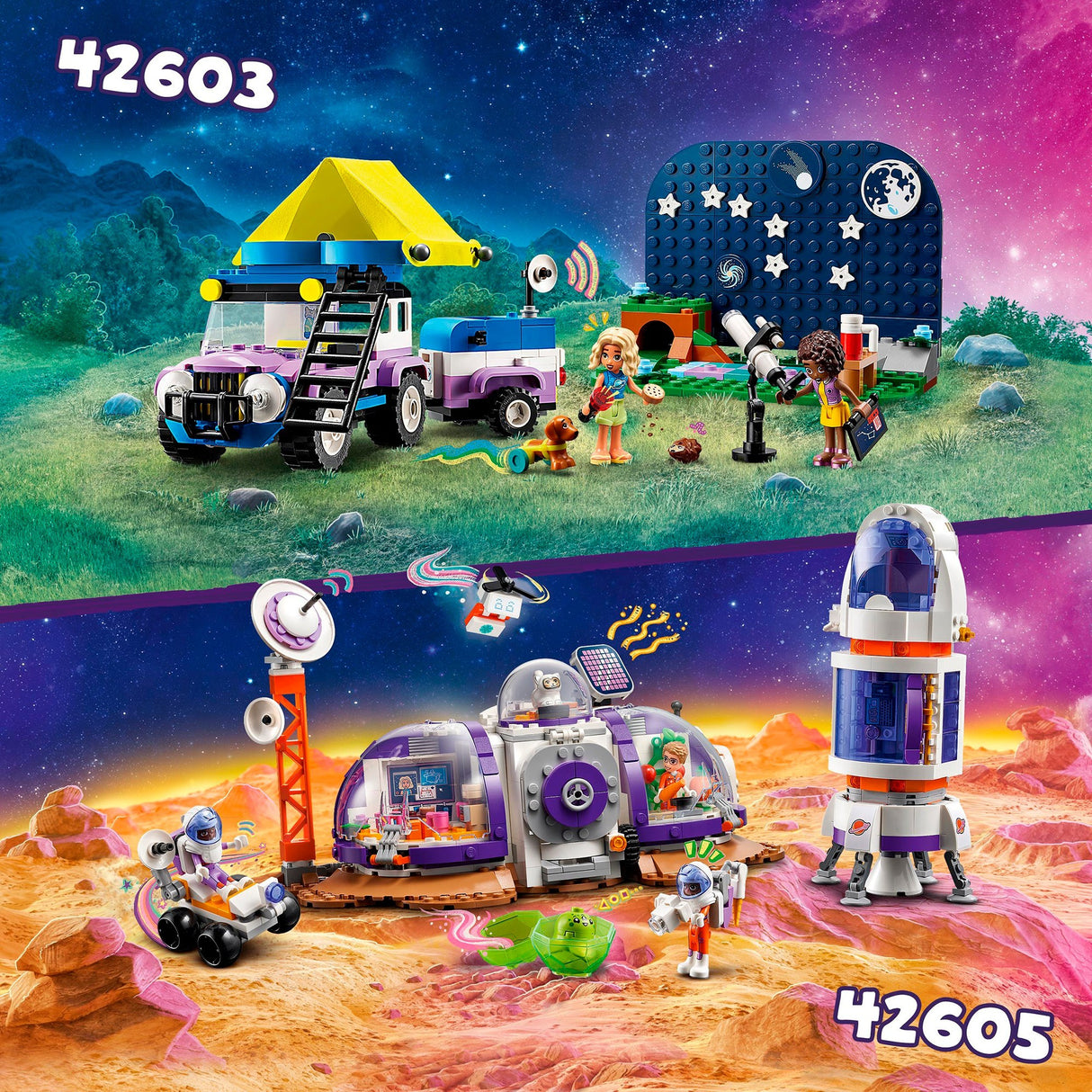 Lego friends - astronomisk campingvogn byggelegetøj (42603)