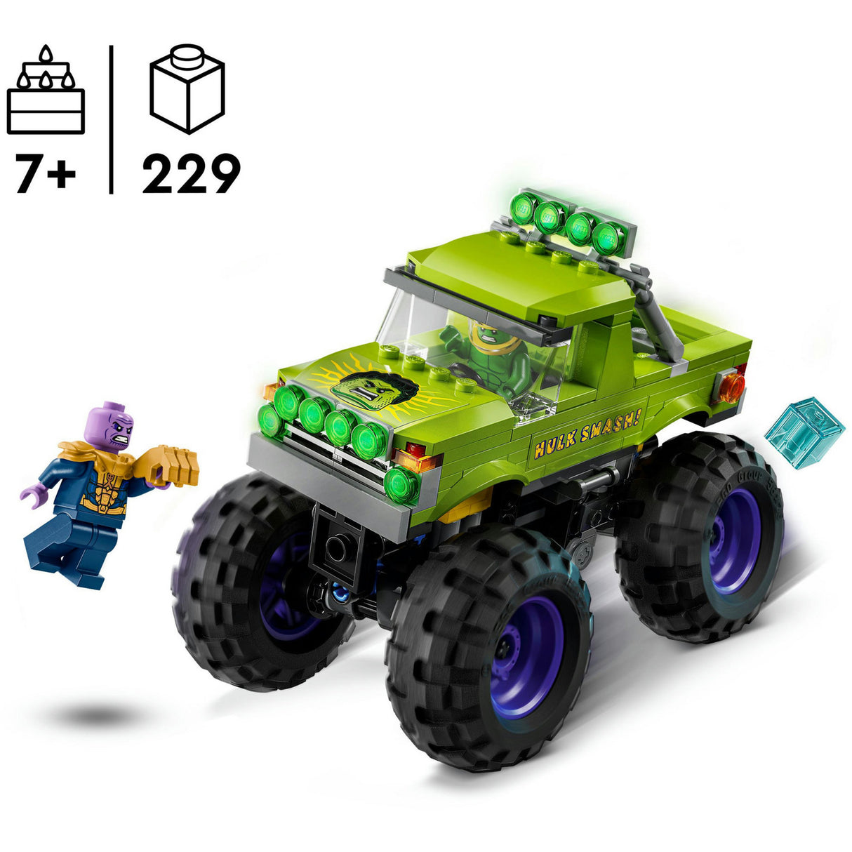 Lego marvel the hulk truck vs. thanos - superhero toys - 76312
