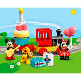 Lego duplo disney mickey minnie fødselsdagstog, bygbart legetøj til småbørn 10941