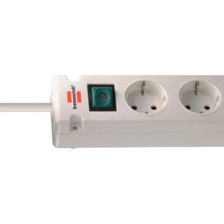 Brennerstuhl Bremounta strømskinne med 2 USB C ladestik | 5-fold | hvid | 3m h05vv-f 3g1.5 - 1150660425
