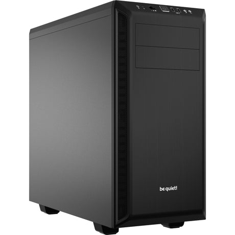 Vær stille! pure base 600 midi tårnhus (sort | 2x USB-A)