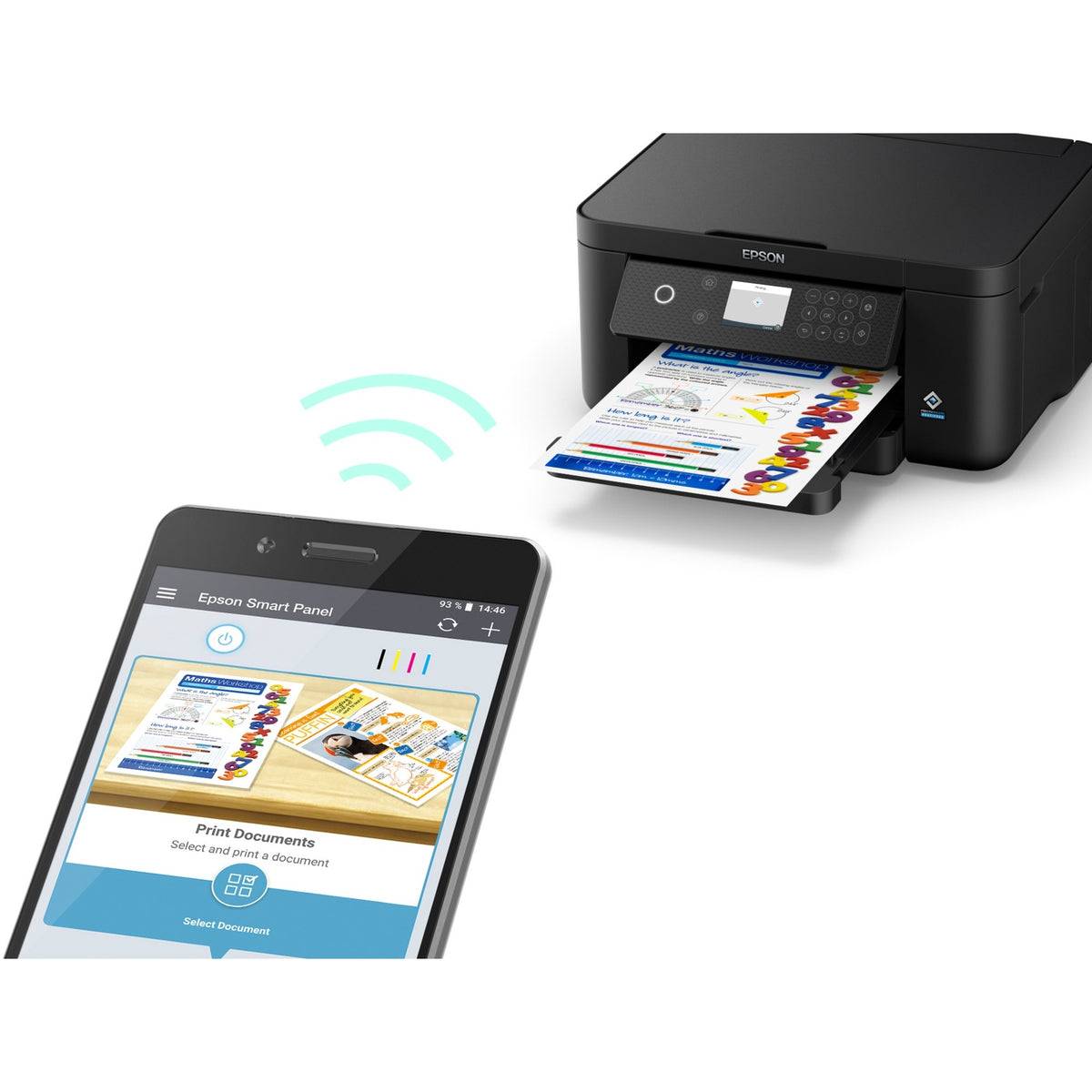 Epson expression home xp-5200 alt-i-en inkjetprinter (sort, scan, kopi, wi-fi)