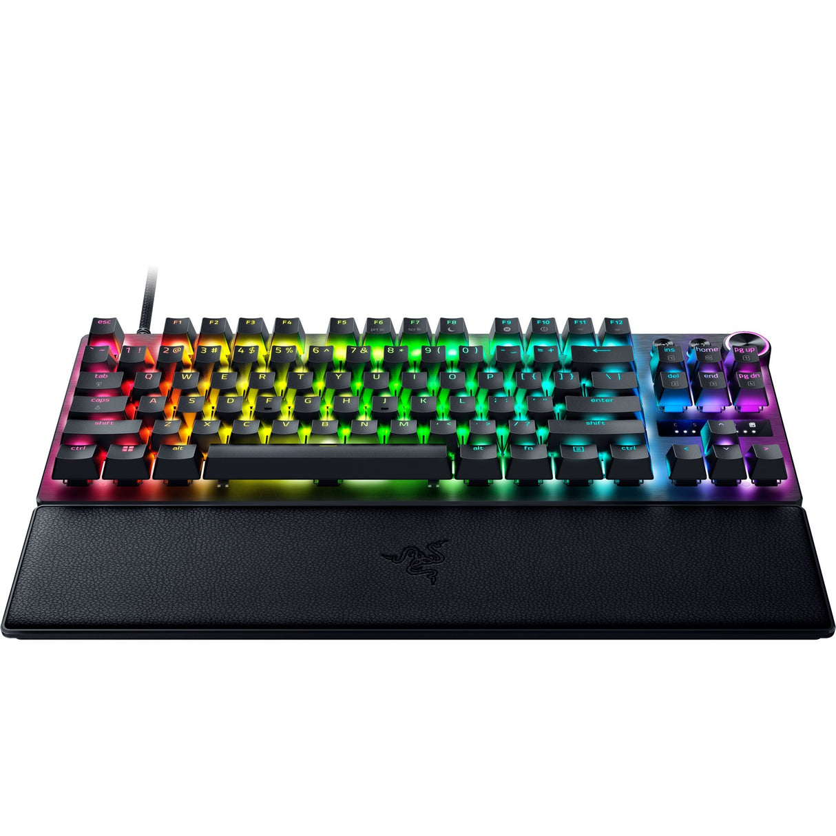 Razer Huntsman V3 Pro TKL RGB mekanisk gaming-tastatur (sort, amerikansk layout (QWERTY), analog optisk gen 2, 80 % (TKL), double-shot PBT)
